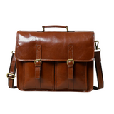 Sac Messenger en Cuir Cognac
