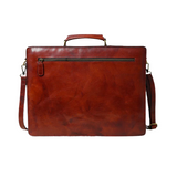 Attaché-case en cuir prestige sang de bœuf