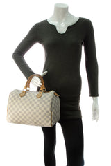 Sac Speedy 30 - Damier Azur