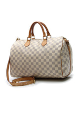 Sac Speedy Bandoulière 35 - Damier Azur