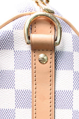 Sac Speedy Bandoulière 30 tressé - Damier Azur