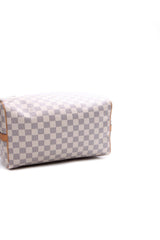 Sac Speedy Bandoulière 30 tressé - Damier Azur