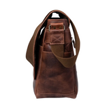 Sac bandoulière en cuir vieilli robuste