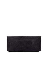 Black color suede multi compartment satchel bag