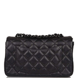 Sac Chanel Mini Rectangulaire à Rabat SO Black Agneau Noir Quincaillerie Noire