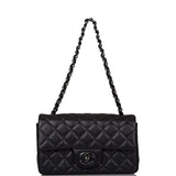 Sac Chanel Mini Rectangulaire à Rabat SO Black Agneau Noir Quincaillerie Noire