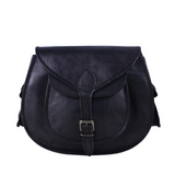 Sac en cuir vintage Noir Crescent