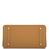 Hermès Birkin 35 Bronze D'Or Togo Bijouterie Palladium