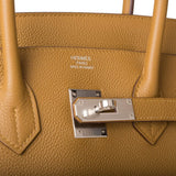 Hermès Birkin 35 Bronze D'Or Togo Bijouterie Palladium