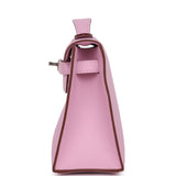 Hermes Kelly Pochette Mauve Sylvestre Swift Palladium