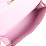 Hermes Kelly Pochette Mauve Sylvestre Swift Palladium