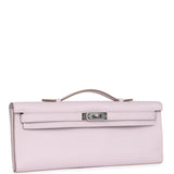 Hermès Kelly Cut Mauve Pâle Swift Palladium
