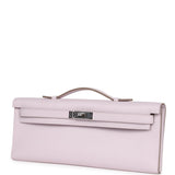Hermès Kelly Cut Mauve Pâle Swift Palladium