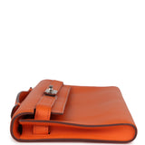 Hermès Kelly Cut Orange Swift Finition Palladium