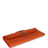 Hermès Kelly Cut Orange Swift Finition Palladium