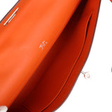 Hermès Kelly Cut Orange Swift Finition Palladium