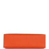 Hermes Kelly Pochette Feu Epsom Palladium Hardware