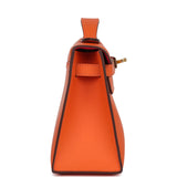 Hermes Kelly Pochette Orange Verso Swift Gold Hardware