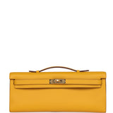 Hermes Kelly Cut Jaune Ambre Swift Finition Or