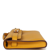 Hermes Kelly Cut Jaune Ambre Swift Finition Or