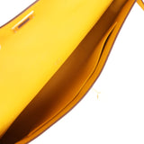 Hermes Kelly Cut Jaune Ambre Swift Finition Or