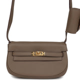 Hermès Kelly Moove Etoupe Swift Quincaillerie Dorée