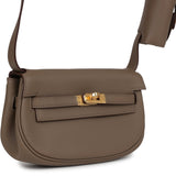 Hermès Kelly Moove Etoupe Swift Quincaillerie Dorée