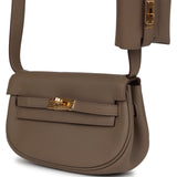 Hermès Kelly Moove Etoupe Swift Quincaillerie Dorée