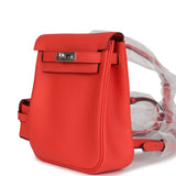 Sac à dos Hermes Mini Kelly Jump Orange Field Swift Palladium