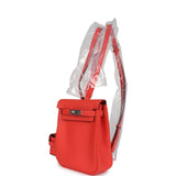 Sac à dos Hermes Mini Kelly Jump Orange Field Swift Palladium