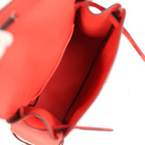 Sac à dos Hermes Mini Kelly Jump Orange Field Swift Palladium