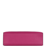 Hermès Kelly Pochette Rose Pourpre Swift Palladium