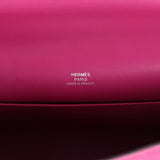 Hermès Kelly Pochette Rose Pourpre Swift Palladium
