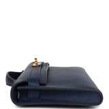 Hermès Kelly Cut Bleu Navy Swift Finition Or