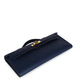 Hermès Kelly Cut Bleu Navy Swift Finition Or