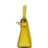Hermès Kelly Sellier 20 Jaune de Naples Verso Chèvre Palladium