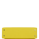 Hermès Kelly Sellier 20 Jaune de Naples Verso Chèvre Palladium