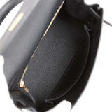 Hermès Kelly Retourné 25 Noir Togo Métal Doré