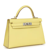 Hermès Kelly Sellier 20 Limoncello Chèvre Bijouterie Palladium
