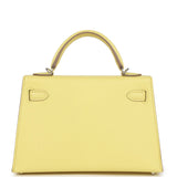 Hermès Kelly Sellier 20 Limoncello Chèvre Bijouterie Palladium