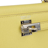 Hermès Kelly Sellier 20 Limoncello Chèvre Bijouterie Palladium