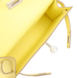 Hermès Kelly Sellier 20 Limoncello Chèvre Bijouterie Palladium