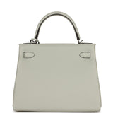 Hermès Kelly Retourne 28 Gris Neve Togo Bijouterie Palladium