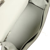 Hermès Kelly Retourne 28 Gris Neve Togo Bijouterie Palladium
