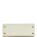 Hermès Commande Spéciale (HSS) Kelly Sellier 25 Nata Verso Autruche Métallerie Permabrass