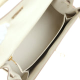 Hermès Commande Spéciale (HSS) Kelly Sellier 25 Nata Verso Autruche Métallerie Permabrass