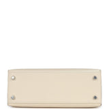 Hermès Kelly Sellier 25 Nata Verso Epsom Accastillage Palladium