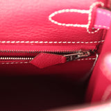 Hermès Kelly Retourné 28 Rose Tyrien Candy Epsom Palladium Hardware