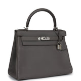 Hermes Kelly Retourné 28 Étain Togo Bijouterie Palladium