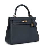Hermes Kelly Retourne 25 Gris Misty Togo Bijouterie Permabrass